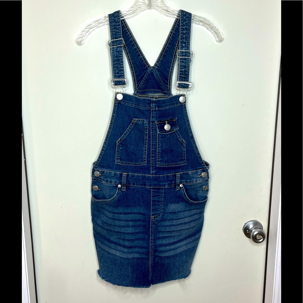 Urban Basics U2B Denim Overall Mini Skirt Sz Small